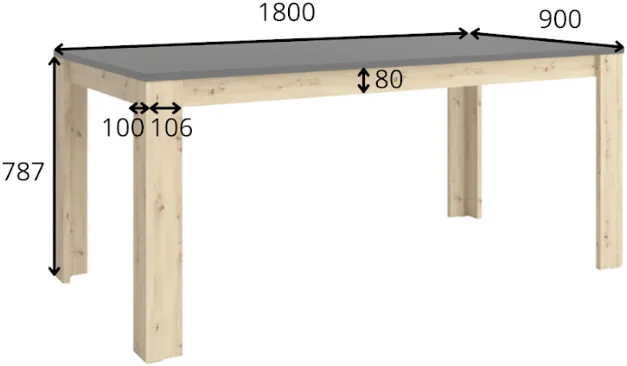 Stůl Rimini 180 cm