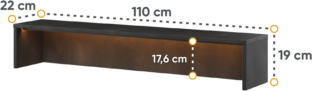 Nadstawka do biurka 110 do pokoju młodzieżowego Teen Flex