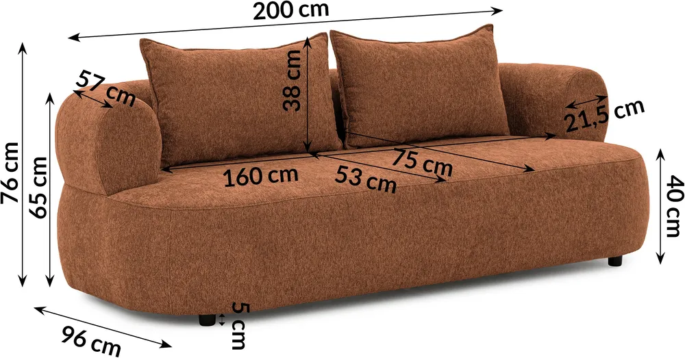 Sofa 3-osobowa Ferro