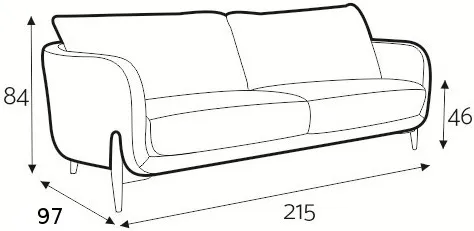 Sofa 3-osobowa Jenny - wersja A