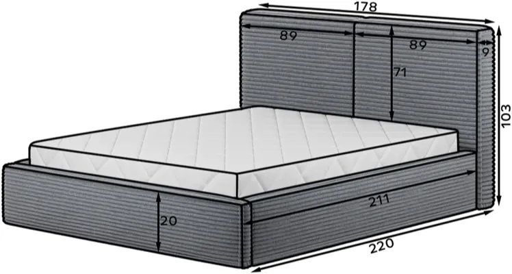Postel Pesillo 160 cm