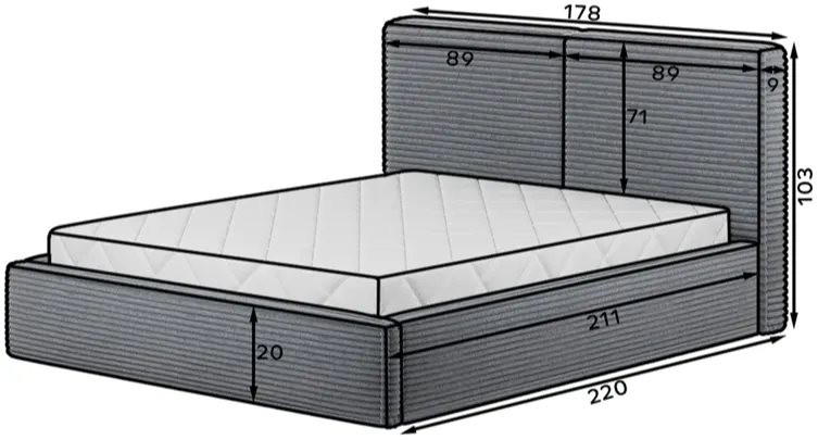 Posteľ Pesillo 160