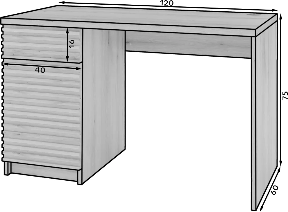 Biurko Bisett 120x60