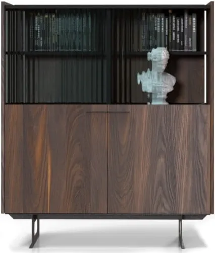 Velká komoda s dvířky a policemi do obývacího pokoje Vitro