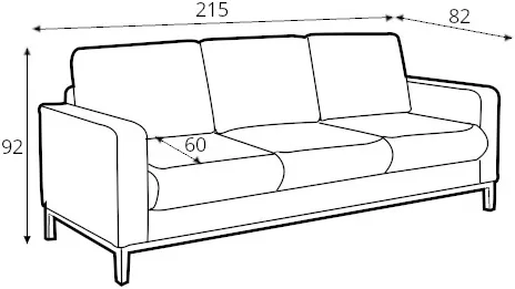 Sofa 3-osobowa Scandic