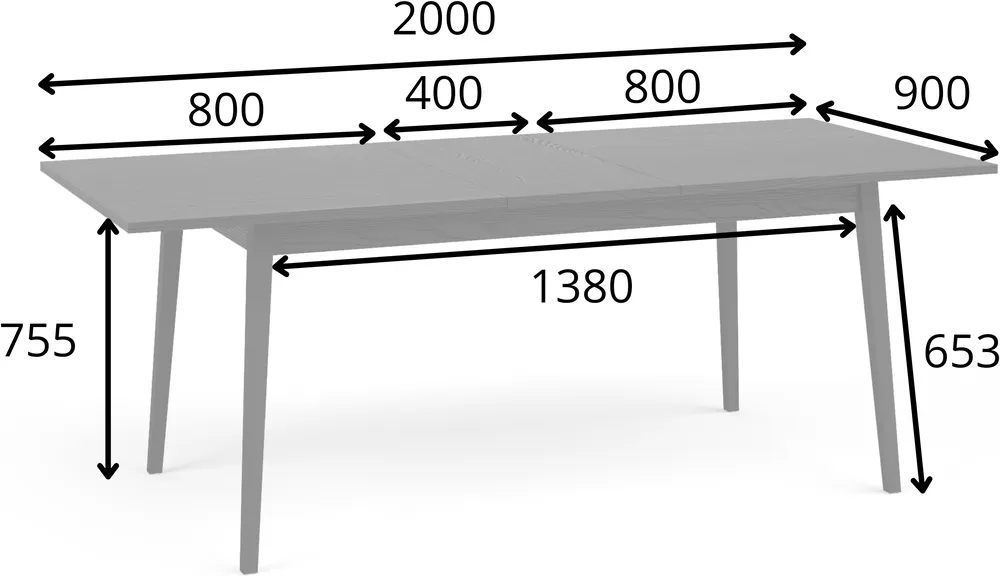 Stůl Mond 160 cm