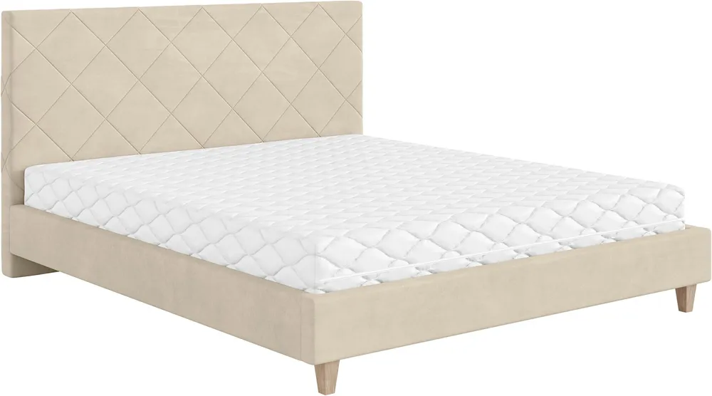 Łóżko tapicerowane Slim 160x200 ze stelażem i eleganckim zagłówkiem