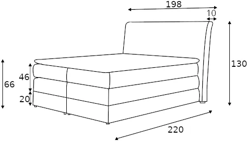 Postel boxspring 180 Mirabel