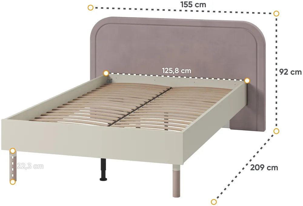 Posteľ Harmony 120 s roštom