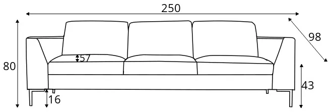 Sofa 3XL-osobowa Ohio