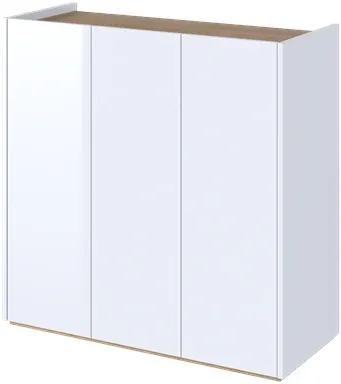 Komoda Easy třídveřová s LED osvětlením v sadě