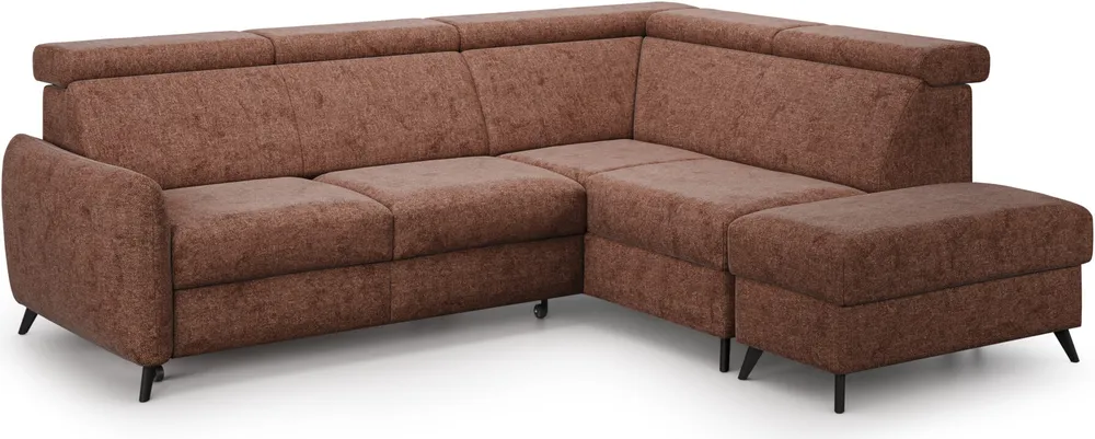 Rozkládací rohová pohovka s přístavkem Comfy pravostranná s úložným prostorem