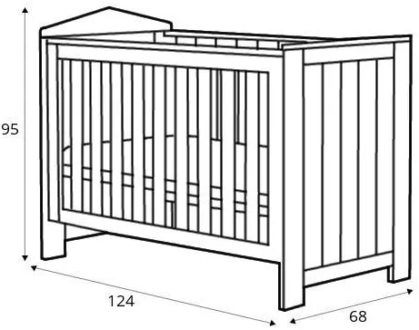 Łóżeczko 120x60 Marsylia MDF