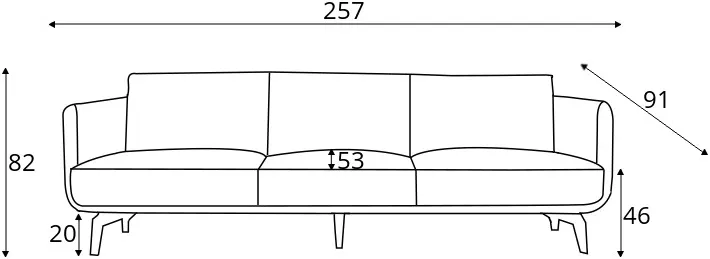 Sofa 4-osobowa Moa