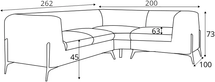 Narożnik Chesterfield Chelsea Bis