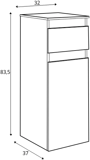 Komoda Megan 1S1D