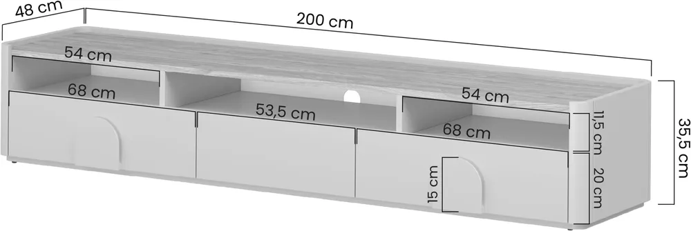 Szafka RTV 200 Amilio