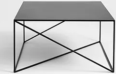 Konferenční stolek na kovových rámech 80x80 cm Memo Metal