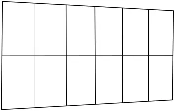 Zestaw paneli tapicerowanych Quadratta 180x100 cm