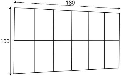 Sada čalouněných panelů Quadratta 180x100 cm