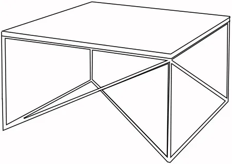 Stolik kawowy 80x80 Memo Solid Wood