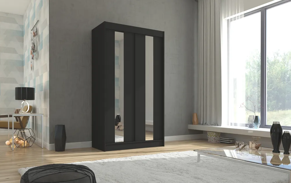 Skriňa s posuvnými dverami so zrkadlom Balton 120 cm