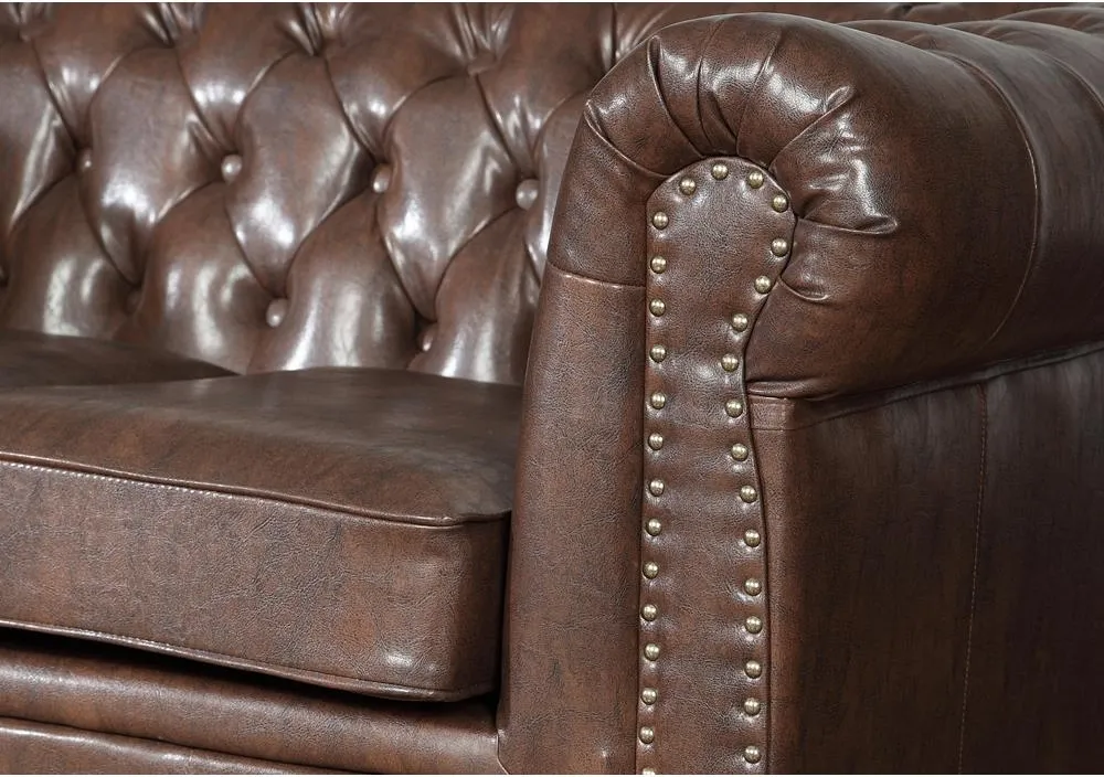 Sofa 2-osobowa Chesterfield Oxford z funkcją spania