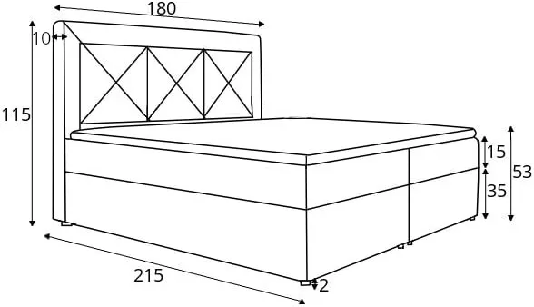 Postel boxspring 180 Idris