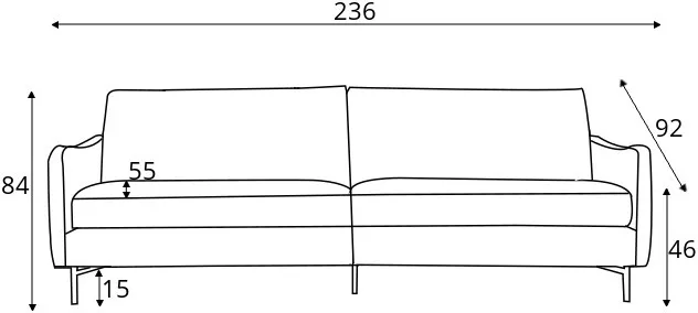 Sofa 4-osobowa Luca