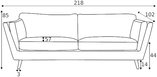 Sofa 3-osobowa Nova