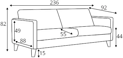 Sofa 4-osobowa Impulse