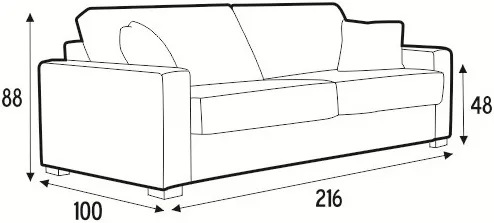 Sofa 4-osobowa Lukas