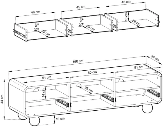 Szafka RTV Albion 160