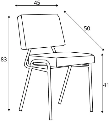 Elegantní čalouněná židle Simple