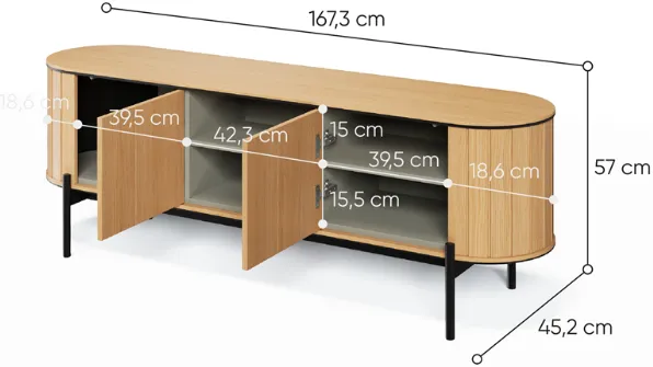 TV stolek Rotto 168