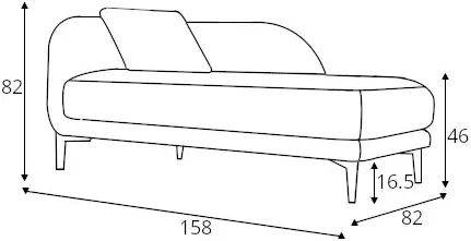 Szezlong lewy Jenny