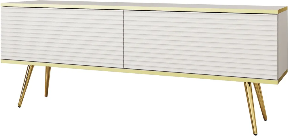 TV stolek Oro MDF 135 na zlatých nožkách