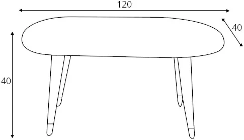 Taburet čalouněný 120 Emi velvet