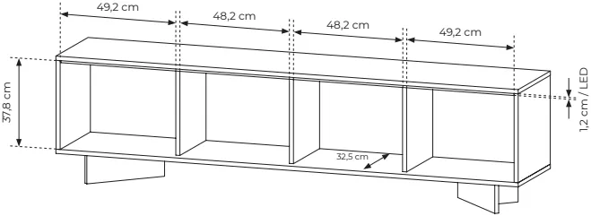 TV stolek Semi