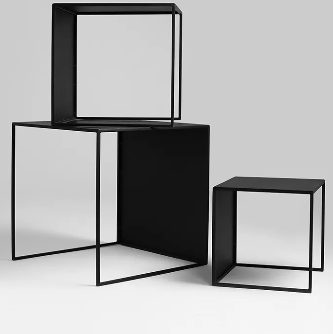 Sada 3 stolků Wall Trio Metal