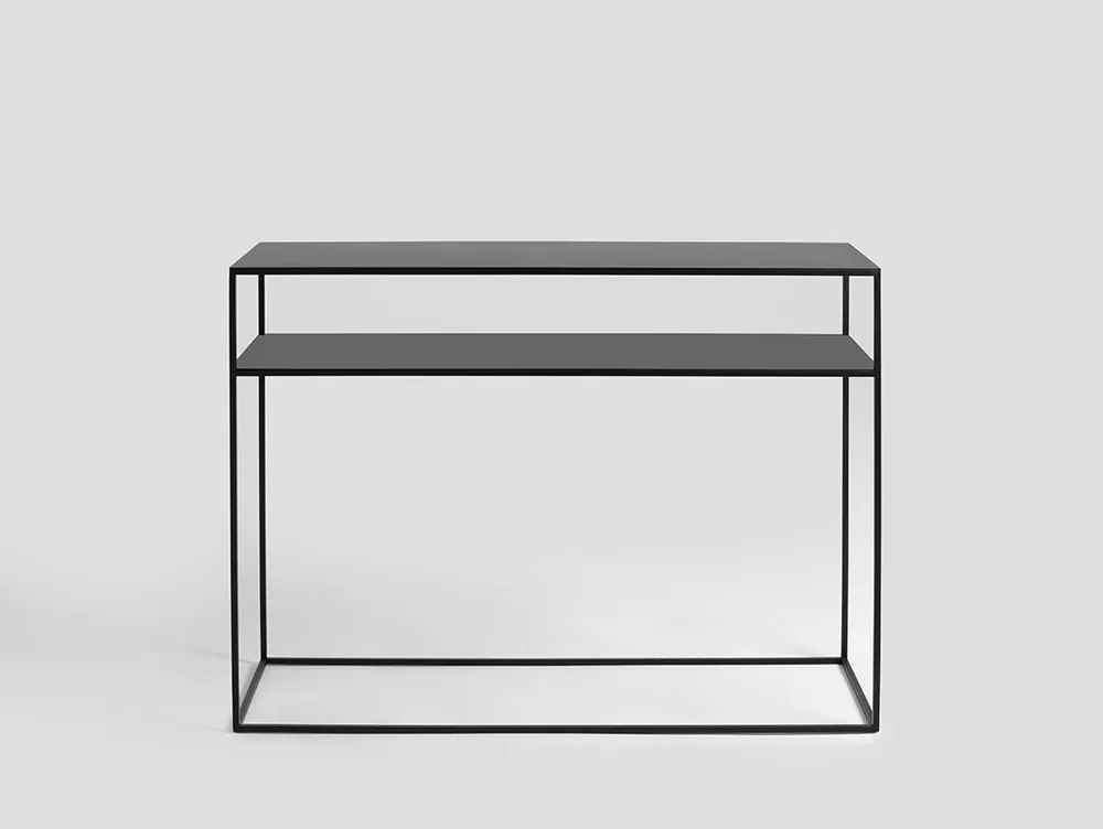 Konzolový stolek na kovových rámech do obývacího pokoje Tensio 2 Floor 100x35 cm
