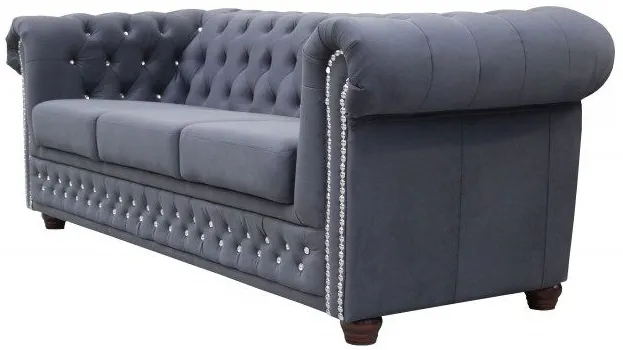 Sofa 3-osobowa Chesterfield York Blink z funkcją spania