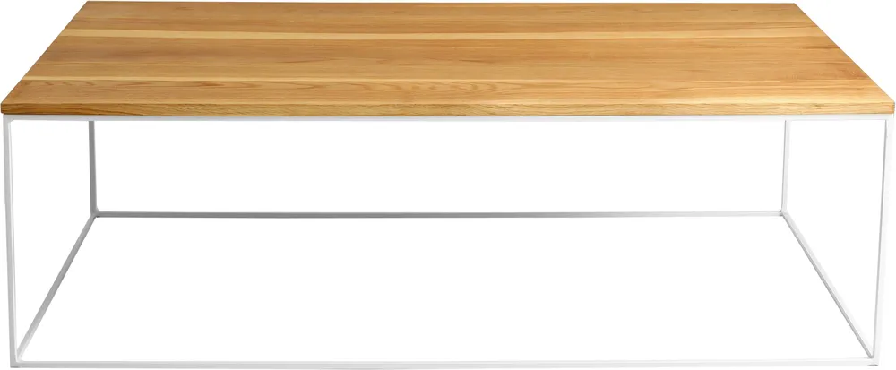 Konferenční stolek na kovových rámech do obývacího pokoje Tensio Solid Wood 140