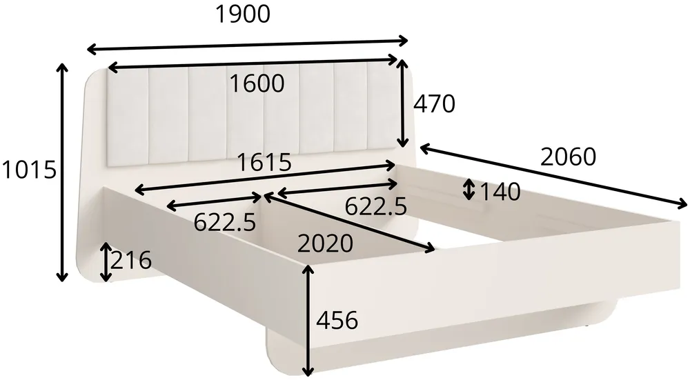Postel Lorenz 160 cm