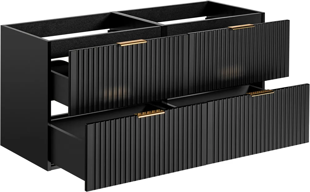 Sada nábytku Adel Black 120 s umyvadly na desku stolu
