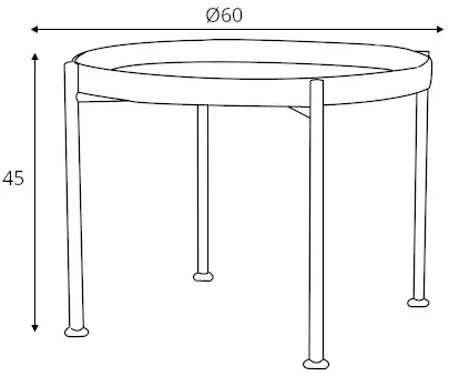 Kavový stolek 60-1F Hanna Metal