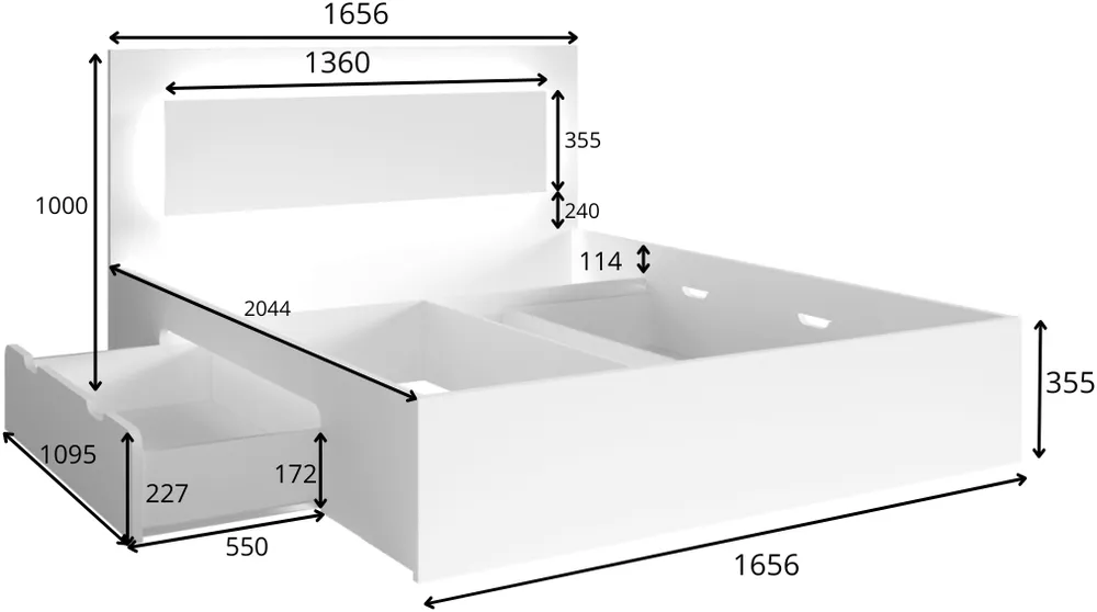 Postel Togo 160 cm