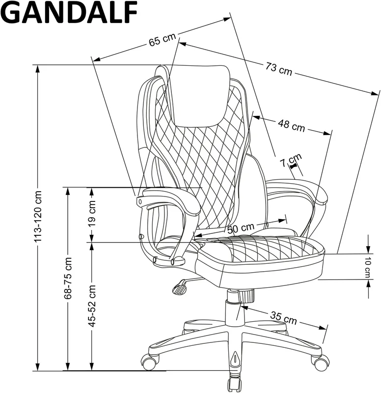 Fotel obrotowy Gandalf
