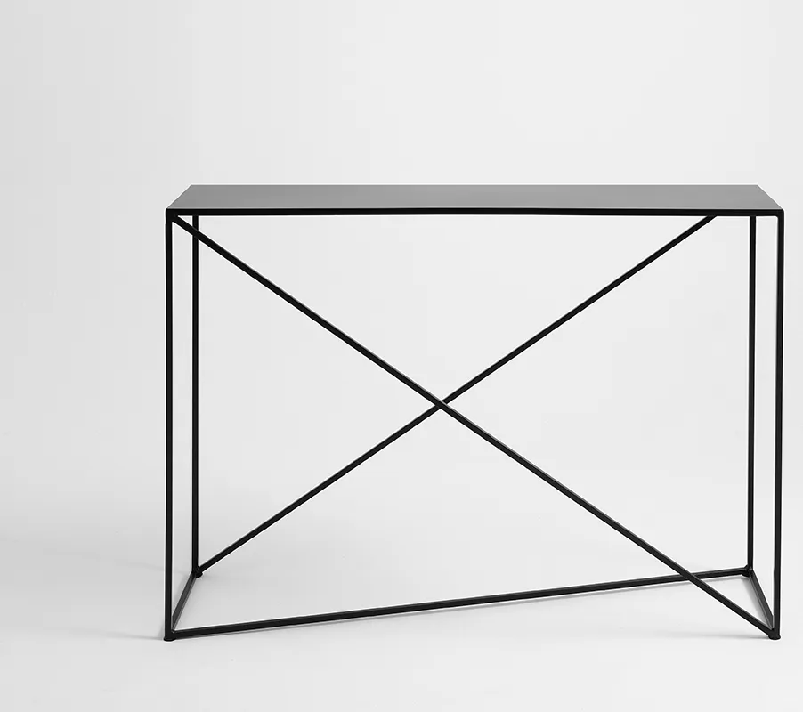 Konzolový stolek na kovových rámech Memo Metal 100