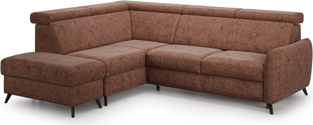 Narożnik z dostawką Comfy lewostronny z funkcją spania i pojemnikiem 